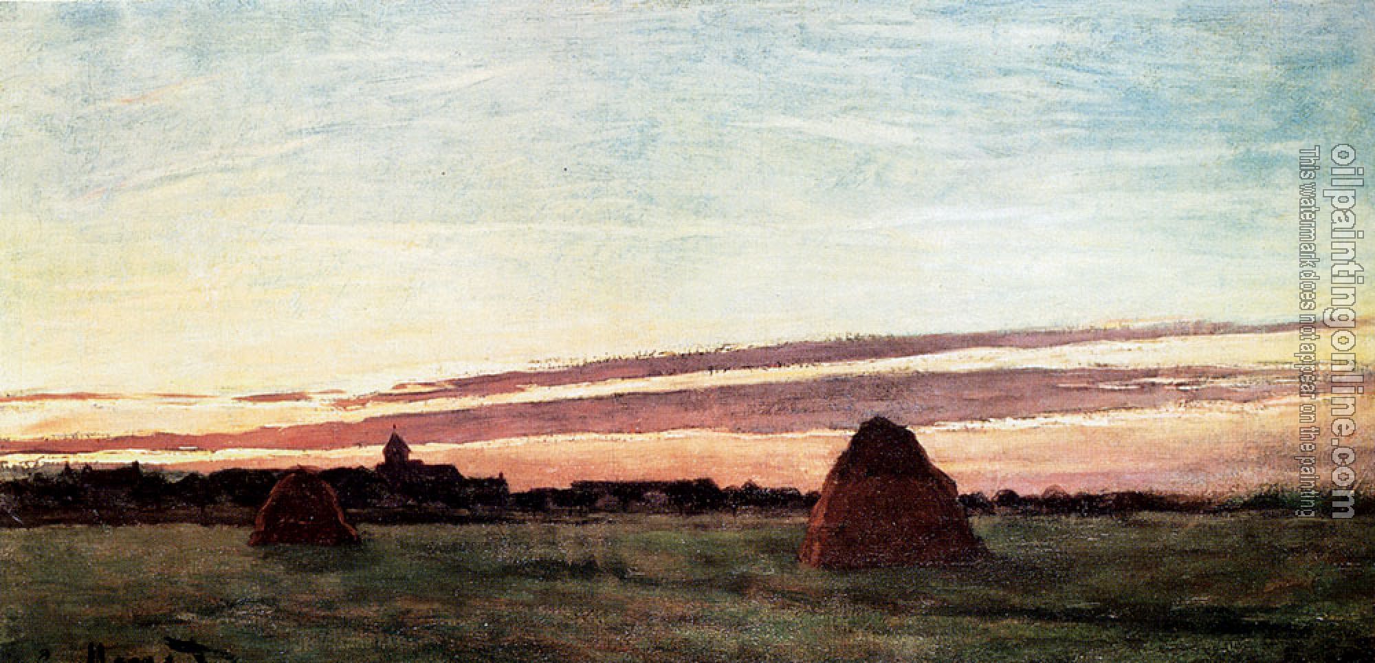 Monet, Claude Oscar - Haystacks At Chailly